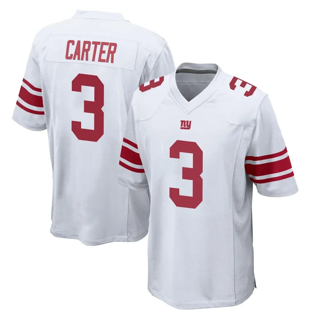NY.Giants #3 Abdul Carter Player White Home Game Edoa Stitched Jerseys