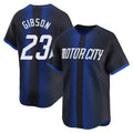 D.Tigers #23 Kirk Gibson Player Navy City Connect Home Limited Edoa Stitched Jerseys