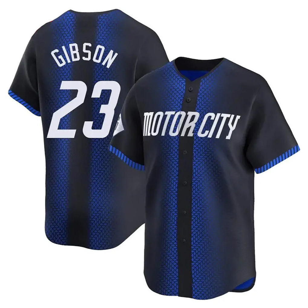 D.Tigers #23 Kirk Gibson Player Navy City Connect Home Limited Edoa Stitched Jerseys