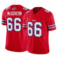 B.Bills #66 Connor McGovern Player Red Vapor F.U.S.E. Jersey Limited Home Game Edoa Stitched Jerseys