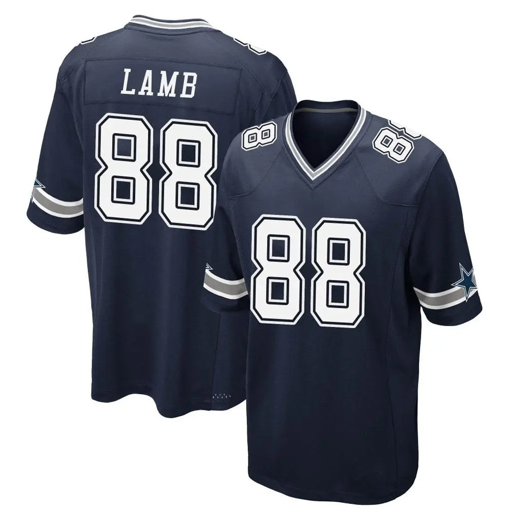 D.Cowboys #88 CeeDee Lamb Player Navy Home Game Edoa Stitched Jerseys