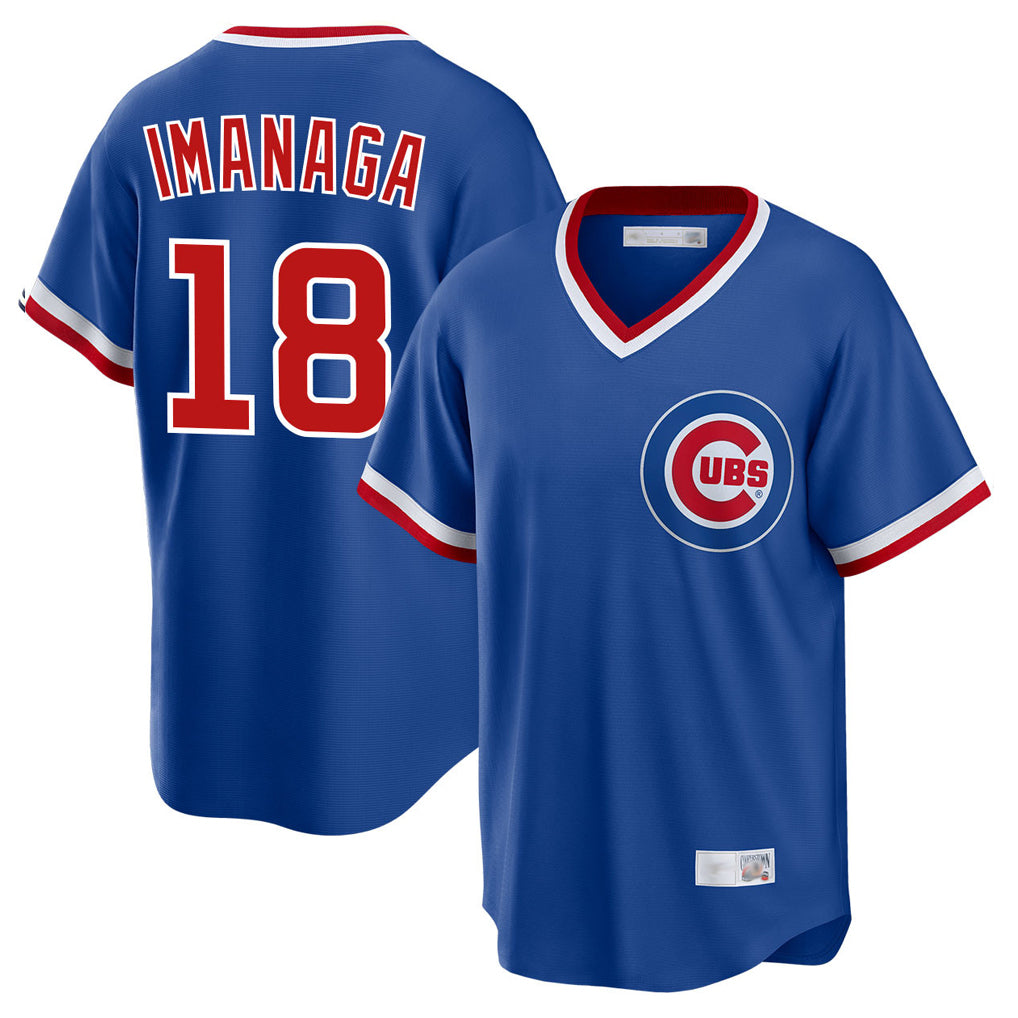 C.Cubs #18 Shota Imanaga Player Royal T-shirt Cooperstown Collection Limited Edoa Stitched Jerseys