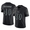 B.Ravens #40 Teddye Buchanan Player Black REFLECTIVE Limited Edoa Stitched Jerseys