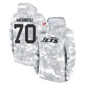 NY.Jets #70 Armand Membou Player Arctic Camo Salute to Service Pullover Hoodies Limited Game Edoa Stitched Jerseys
