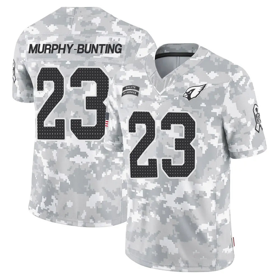 A.Cardinals #23 Sean Murphy-Bunting Player Camo Salute to Service Limited Edoa Stitched Jerseys