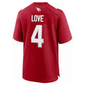 A.Cardinals #4 Jeremiyah Love Player Cardinal Limited Home Game Edoa Stitched Jerseys