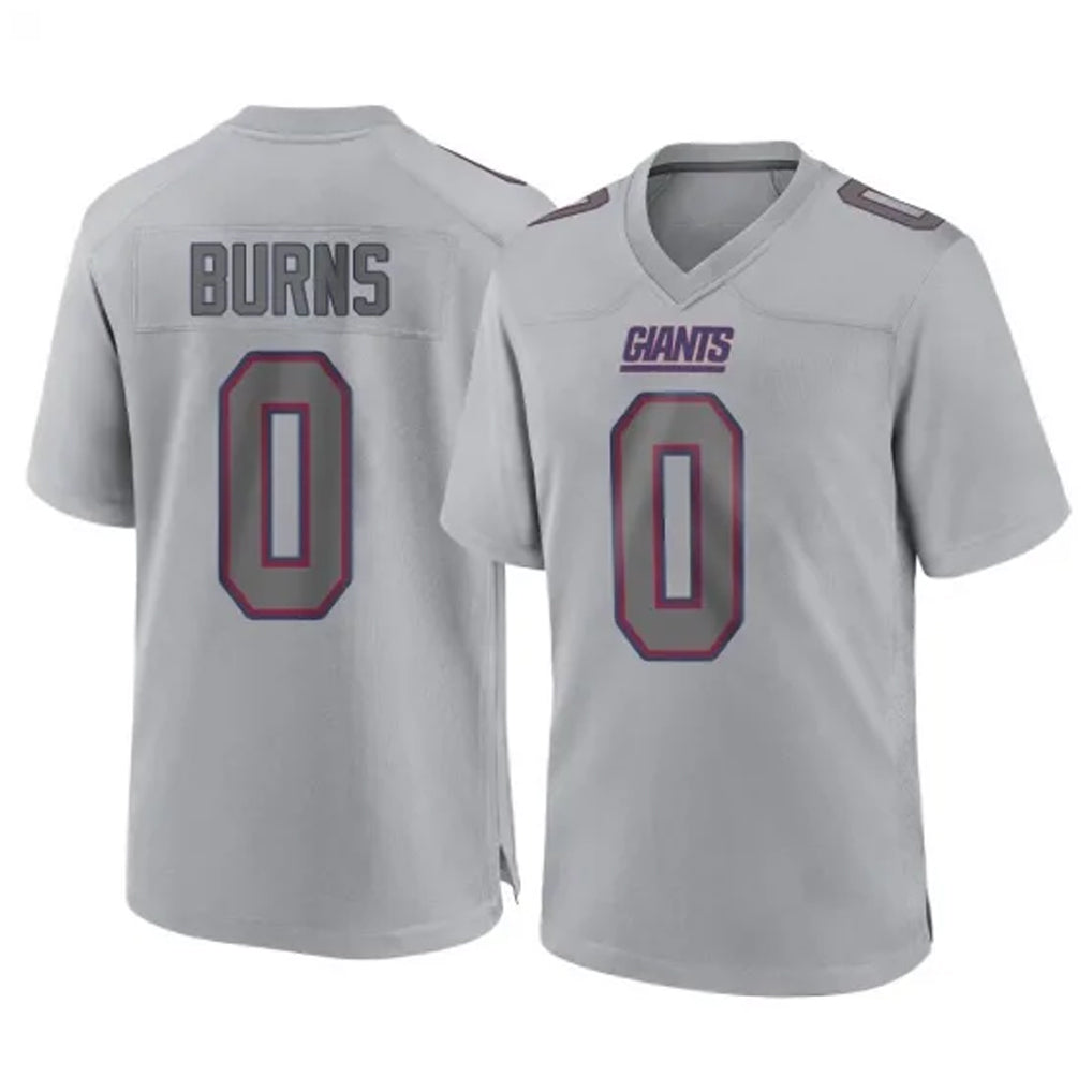 NY.Giants #0 Brian Burns Player Gray Atmosphere Fashion Limited Game Edoa Stitched Jerseys