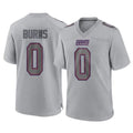 NY.Giants #0 Brian Burns Player Gray Atmosphere Fashion Limited Game Edoa Stitched Jerseys