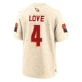A.Cardinals #4 Jeremiyah Love Player Cream Rivalries Collection Game Edoa Stitched Jerseys