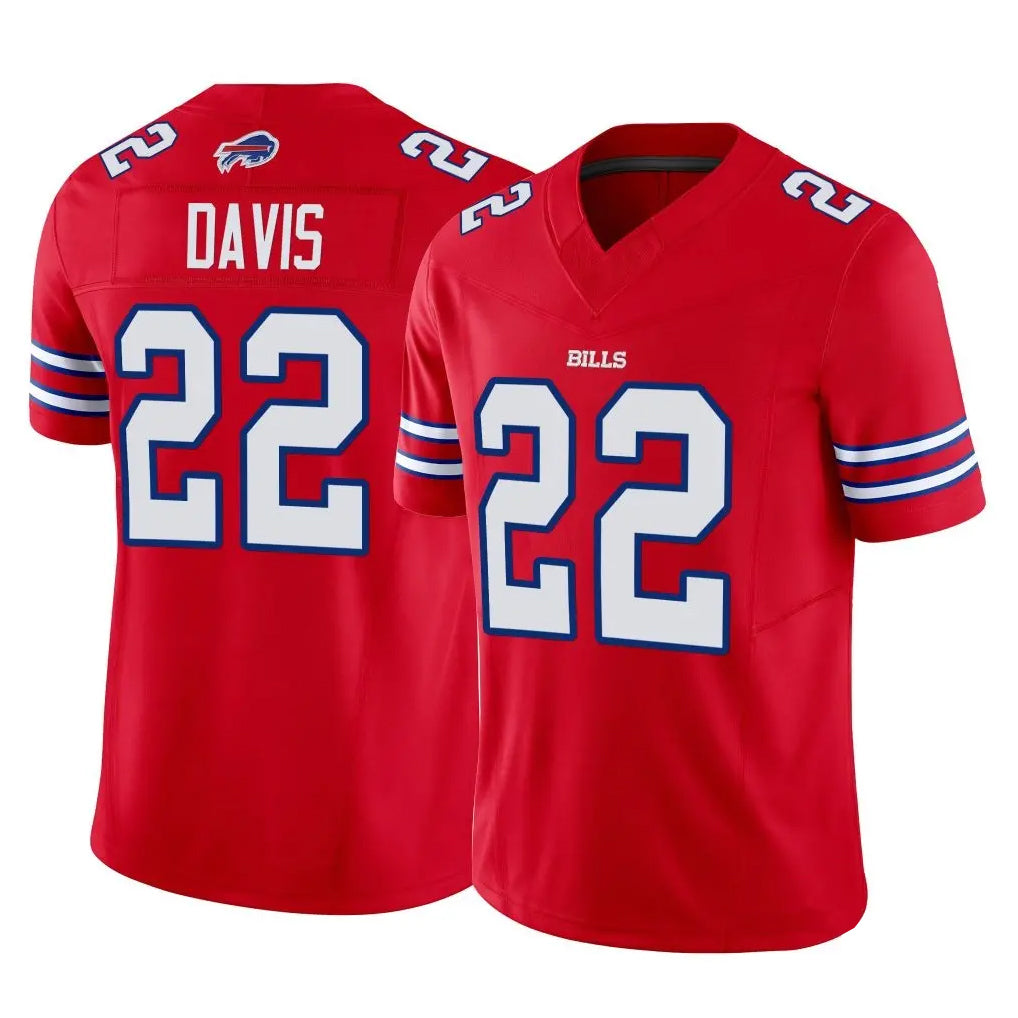 B.Bills #22 Ray Davis Player Red Vapor F.U.S.E. Limited Edoa Stitched Jerseys