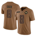 NY.Jets #8 Andre Cisco Player Brown Salute To Service Limited Edoa Stitched Jerseys