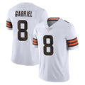 C.Browns #8 Dillon Gabriel Player White Vapor Untouchable Limited Home Game Edoa Stitched Jerseys