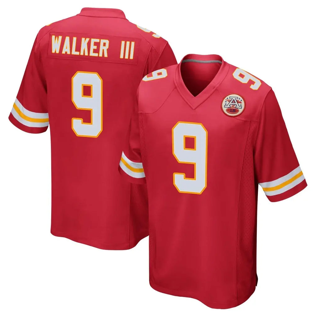 KC.Chiefs #9 Kenneth Walker III Player Red Home Game Edoa Stitched Jerseys