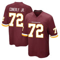 W.Commanders #72 Josh Conerly Jr. Player Burgundy Team Color Home Game Edoa Stitched Jerseys