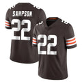 C.Browns #22 Dylan Sampson Player Brown Color Vapor Untouchable Limited Home Game Edoa Stitched Jerseys