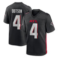 A.Falcons #4 Jahan Dotson Player Black Home Game Edoa Stitched Jerseys