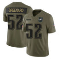 P.Eagles #52 Jonathan Greenard Player Olive 2025 Salute To Service Limited Edoa Stitched Jerseys