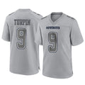 D.Cowboys #9 KaVontae Turpin Player Gray Atmosphere Fashion Home Game Edoa Stitched Jerseys