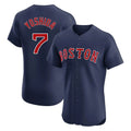 B.Red Sox #7 Masataka Yoshida Player Navy Limited Elite Home Game Edoa Stitched Jerseys