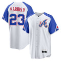 A.Braves #23 Michael Harris II Player White City Connect Home Game Edoa Stitched Jerseys