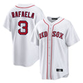 B.Red Sox #3 Ceddanne Rafaela Player White Home Game Edoa Stitched Jerseys