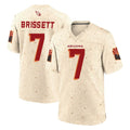 A.Cardinals #7 Jacoby Brissett Player Cream Rivalries Collection Game Edoa Stitched Jerseys