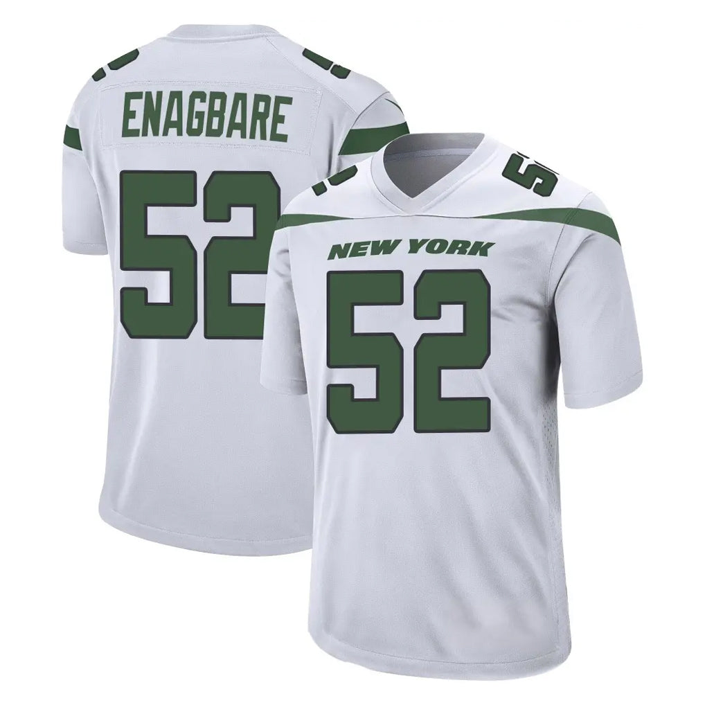 NY.Jets #52 Kingsley Enagbare Player White Spotlight Home Game Edoa Stitched Jerseys