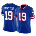 NY.Giants #19 Jameis Winston Player Royal Classic Vapor Home Game Edoa Stitched Jerseys