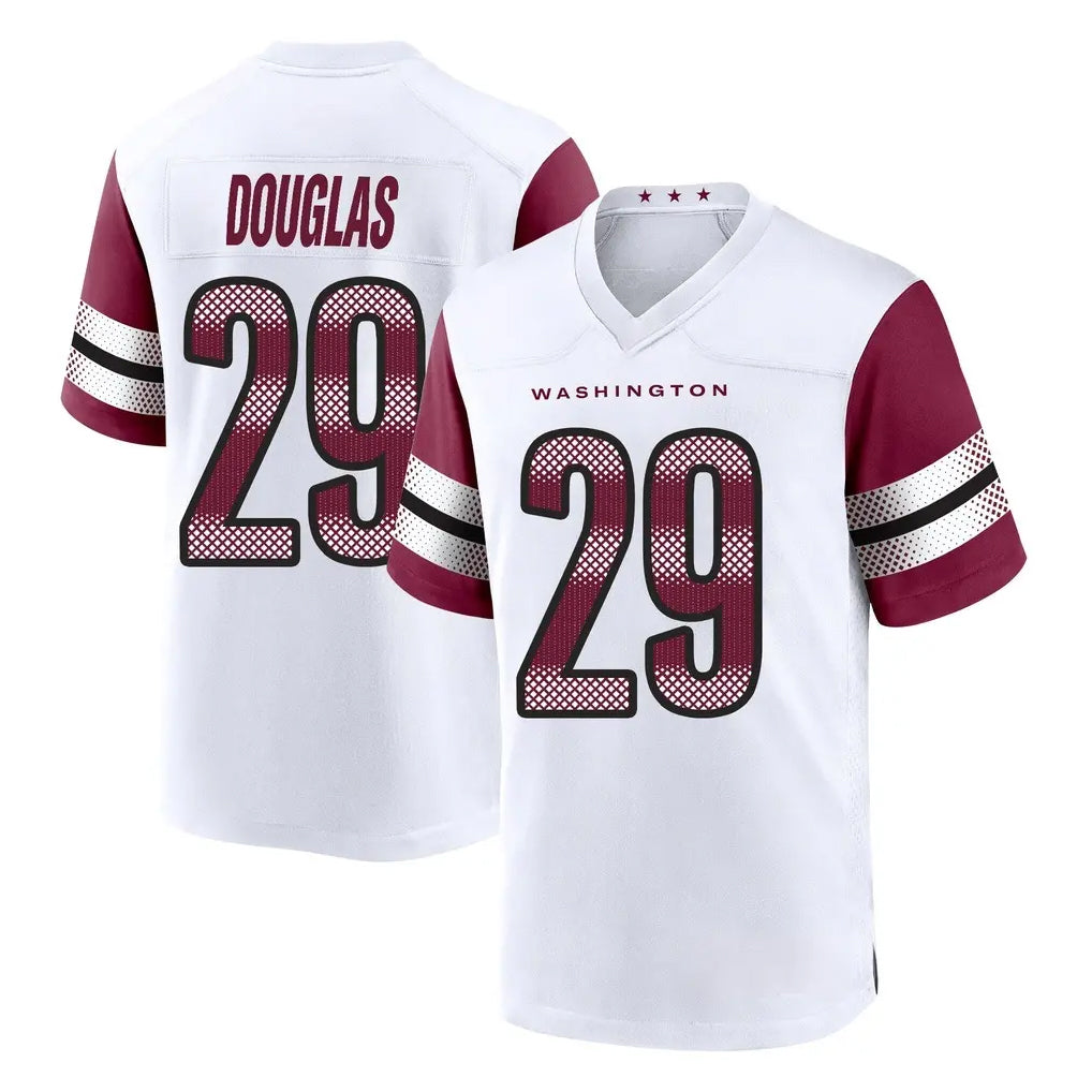 W.Commanders #29 Rasul Douglas Player White Game Home Edoa Stitched Jerseys