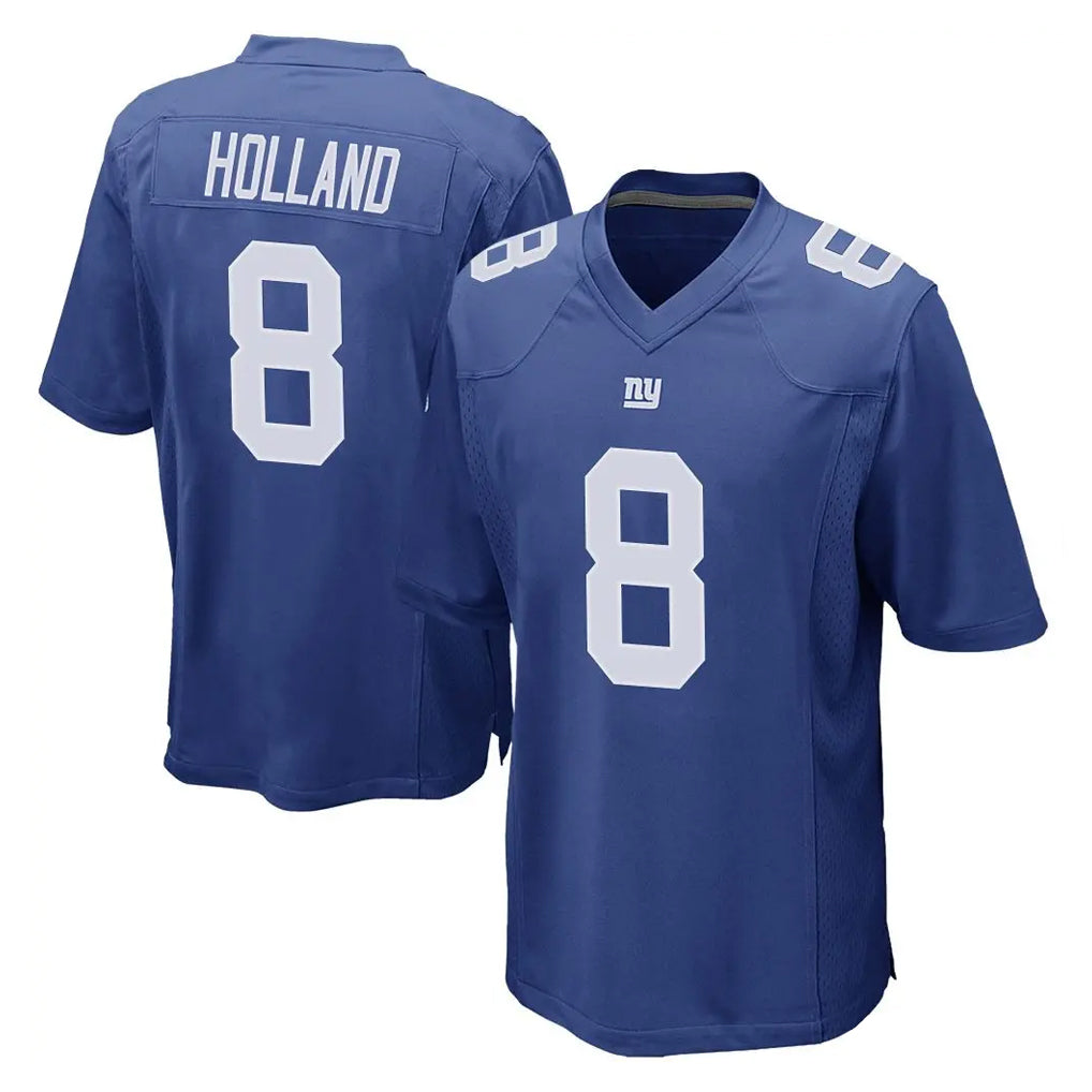 NY.Giants #8 Jevon Holland Player Royal Home Game Edoa Stitched Jerseys