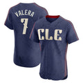 C.Guardians #7 George Valera Player Navy City Connect Limited Elite Home Edoa Stitched Jerseys