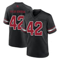 A.Cardinals #42 Dadrion Taylor-Demerson Player Black Alternate Game Edoa Stitched Jerseys