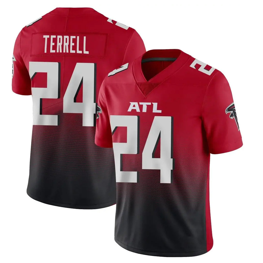 A.Falcons #24 A.J. Terrell Jr. Player Red Vapor Untouchable Limited Home Game Edoa Stitched Jerseys