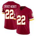 W.Commanders #22 Jacory Croskey-Merritt Player Burgundy Limited Team Vapor F.U.S.E. Home Game Edoa Stitched Jerseys