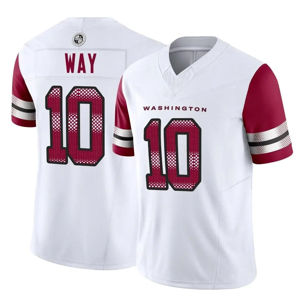 W.Commanders #10 Tress Way Player White Vapor F.U.S.E. Limited Home Game Edoa Stitched Jerseys