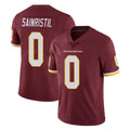 W.Commanders #0 Mike Sainristil Player Burgundy Limited Team Color Vapor Untouchable Home Game Edoa Stitched Jerseys