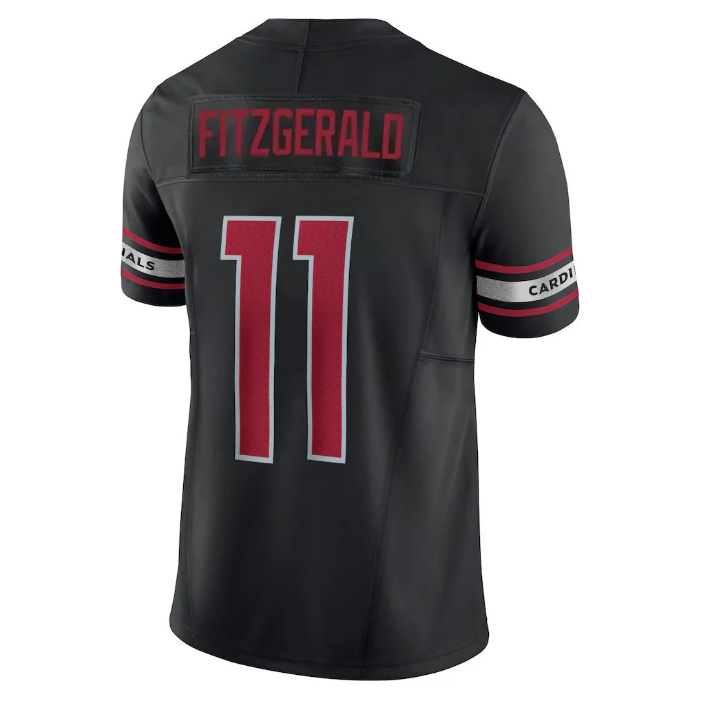 A.Cardinals #11 Larry Fitzgerald Player Black Vapor F.U.S.E. Limited Home Game Edoa Stitched Jerseys
