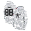 D.Cowboys #88 CeeDee Lamb Player Arctic Camo Salute to Service Hoodies Limited Game Edoa Stitched Jerseys