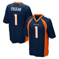 D.Broncos #1 Evan Engram Player Navy Game Edoa Stitched Jerseys