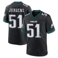 P.Eagles #51 Cam Jurgens Player Black Game Home Edoa Stitched Jerseys