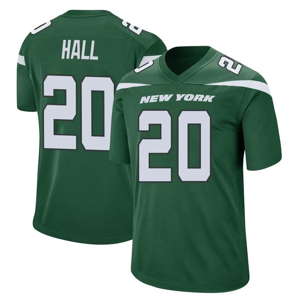 NY.Jets #20 Breece Hall Player Green Home Game Edoa Stitched Jerseys