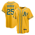 Athletics #25 Brent Rooker Player Gold Alternate Home Game Edoa Stitched Jerseys