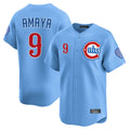 C.Cubs #9 Miguel Amaya Player Light Blue Limited Home Edoa Stitched Jerseys