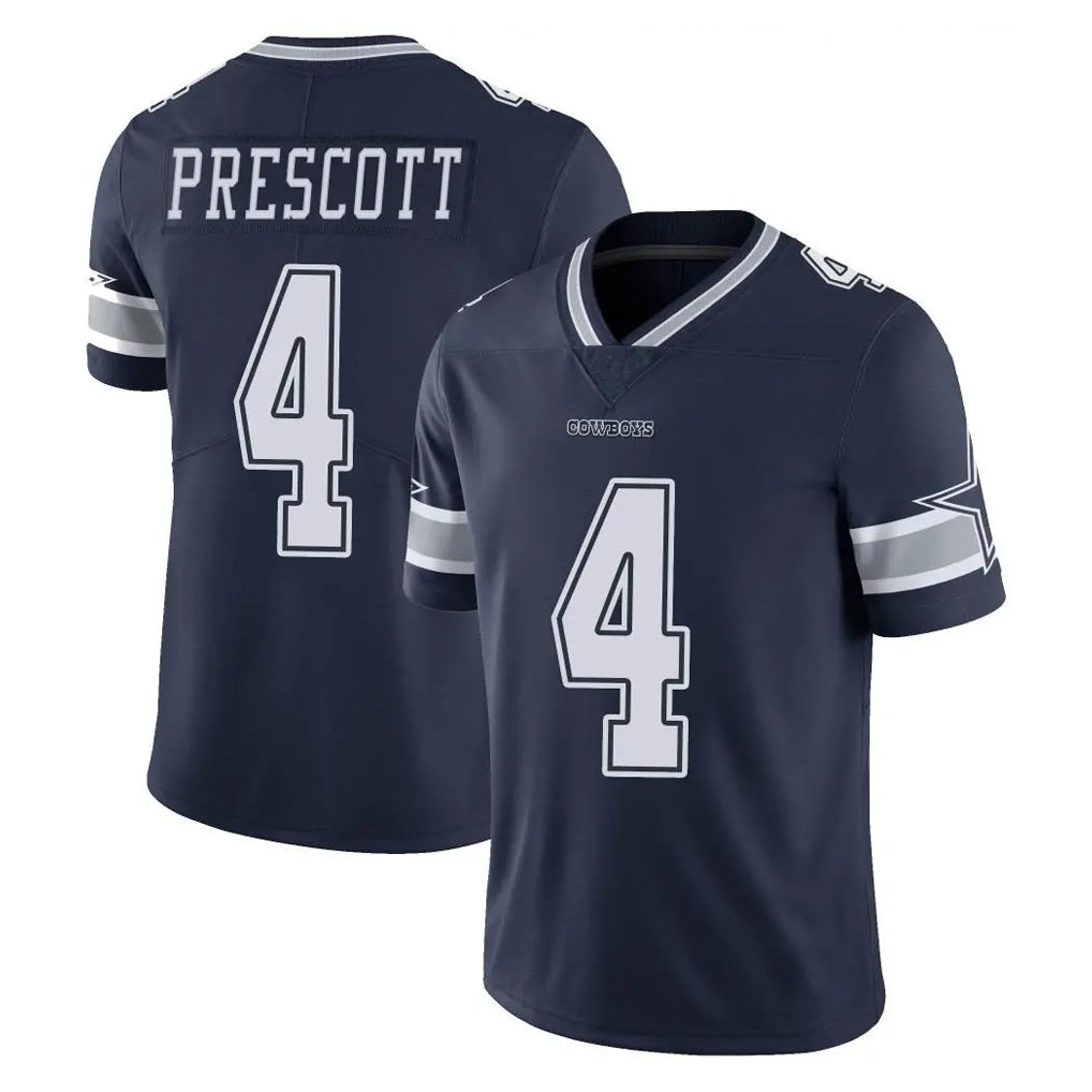 D.Cowboys #4 Dak Prescott Player Navy Vapor Untouchable Limited Home Game Edoa Stitched Jerseys