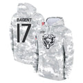 C.Bears #17 Tyson Bagent Player Arctic Camo Salute to Service Pullover Hoodies Limited Edoa Stitched Jerseys