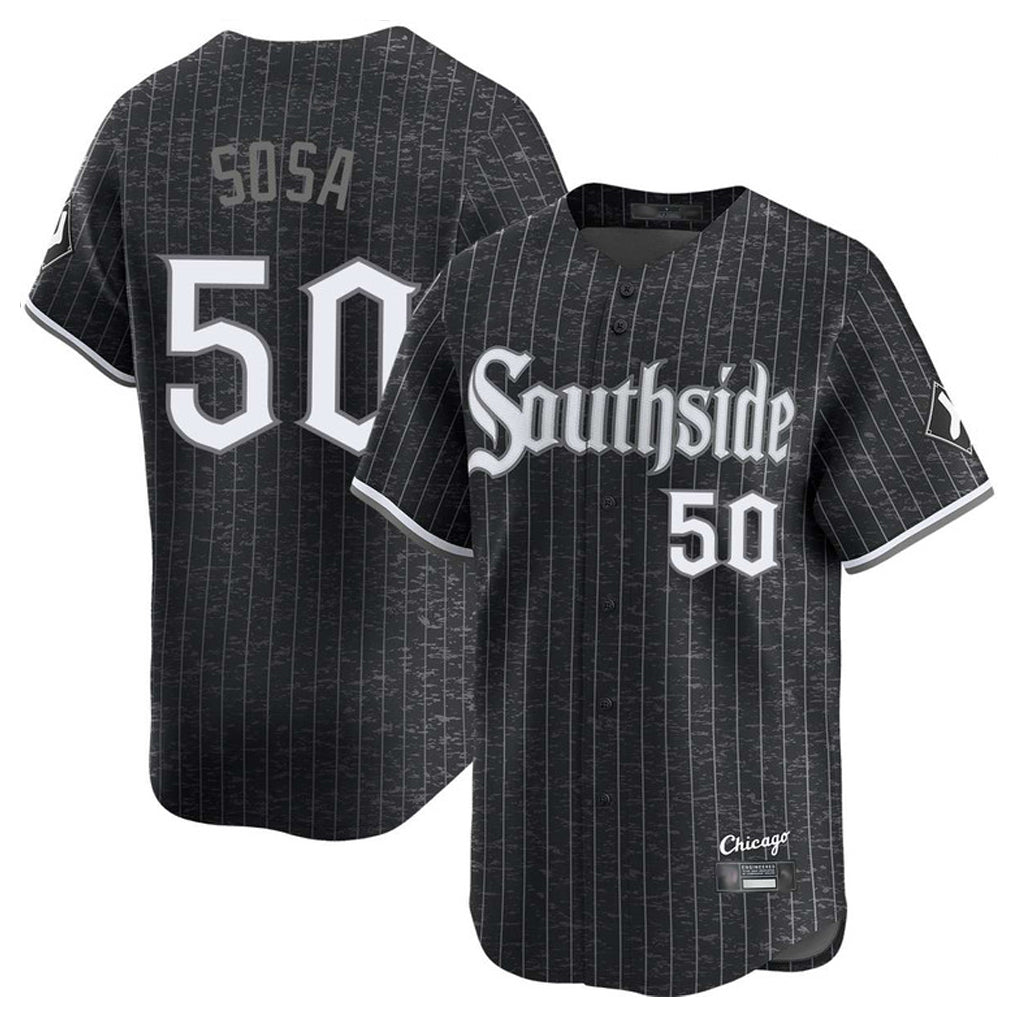 C.White Sox #50 Lenyn Sosa Player Black City Connect Limited Home Edoa Stitched Jerseys