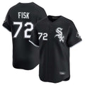 C.White Sox #72 Carlton Fisk Player Black Limited Home Edoa Stitched Jerseys