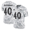 B.Ravens #40 Teddye Buchanan Player Arctic Camo Salute to Service Limited Edoa Stitched Jerseys