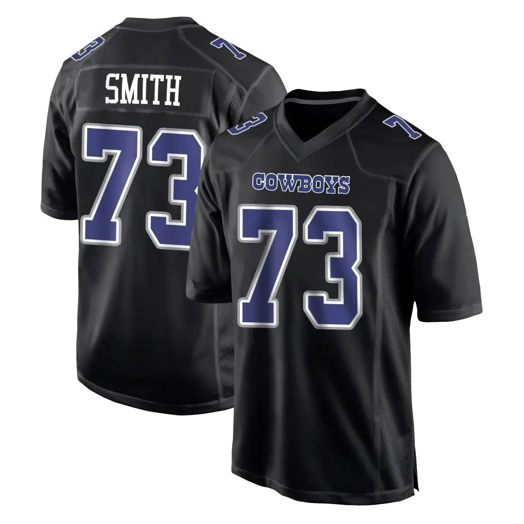 D.Cowboys #73 Tyler Smith Player Carbon Black Fashion Home Game Edoa Stitched Jerseys