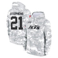 NY.Jets #21 Brandon Stephens Player Arctic Camo Salute to Service Pullover Hoodies Limited Game Edoa Stitched Jerseys